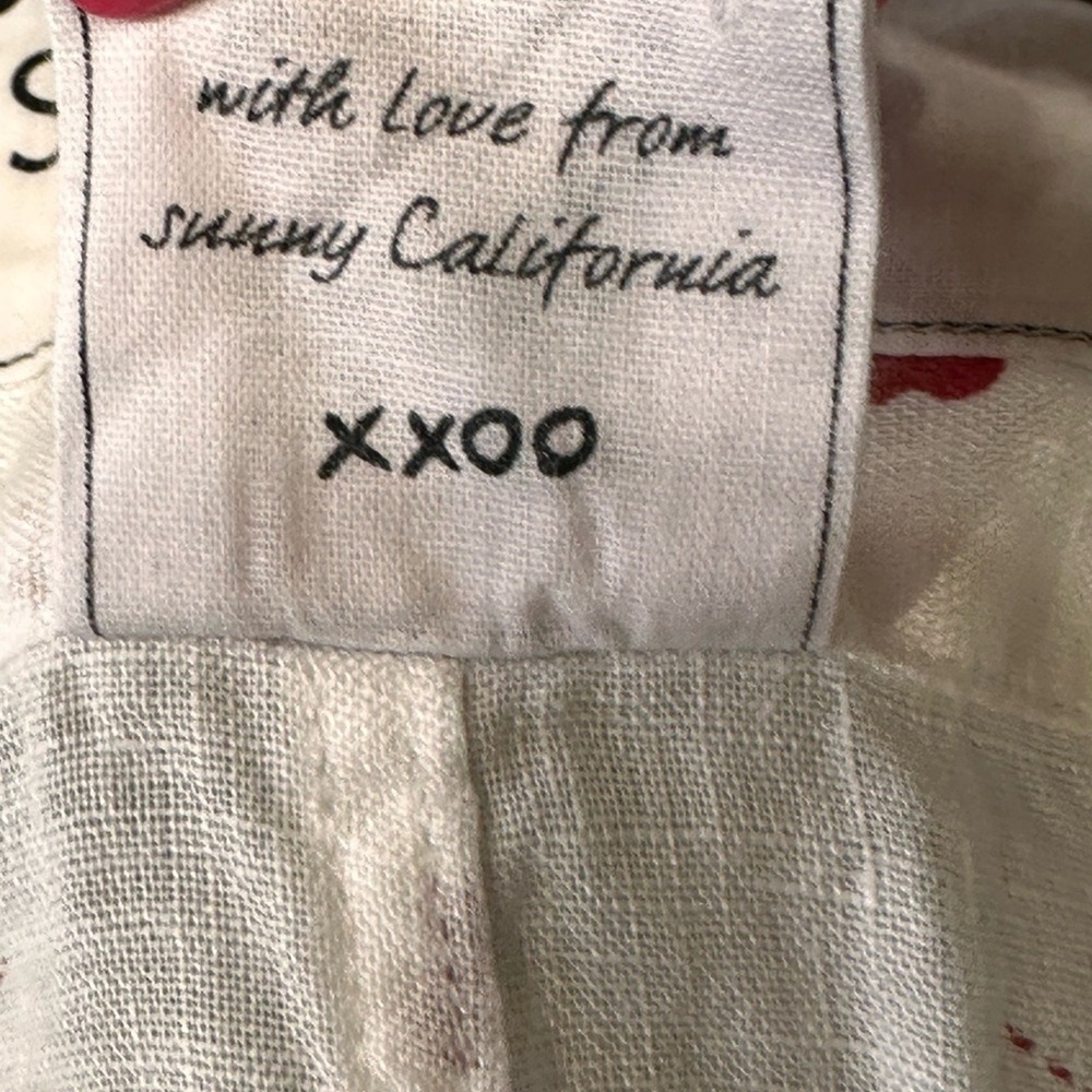 Frank & Eileen Size Small Finibar White & Red Shooting Hearts linen buttondown - Picture 10 of 16
